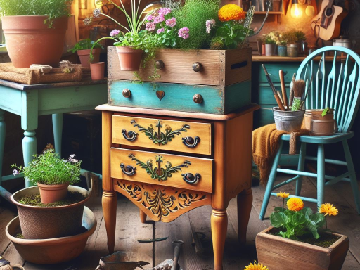 Upcycling Old Furniture For Garden Beauties
