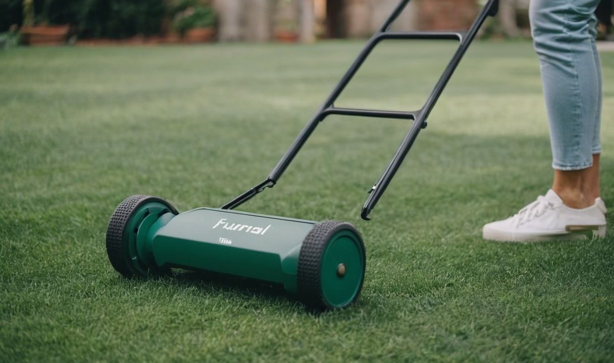 Manual Push Lawnmower Surprisingly Easy