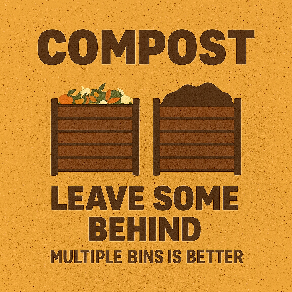 Leaving A Portion Of Compost Behind For Healthy Decomposition